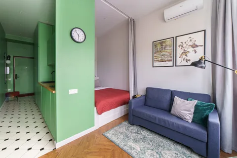 Green apartment city view, фотография 1